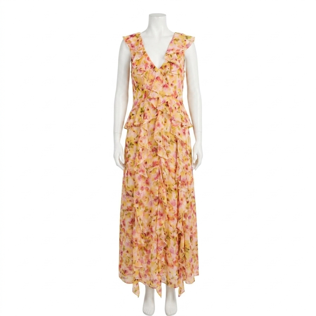 New Misa Los Angeles Women's Claudita Dress In Golden Flora